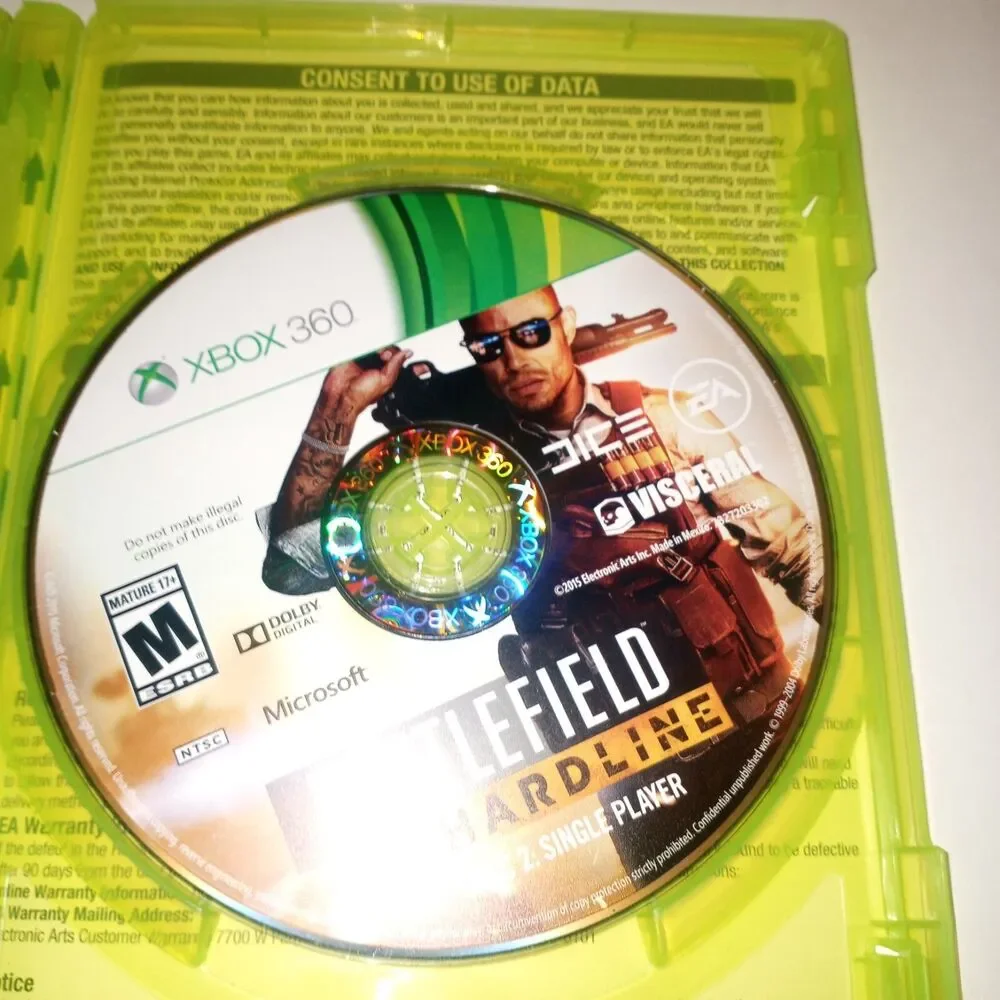 Battlefield: Bad Company and Battlefield Hardline (Microsoft Xbox 360, 2008)